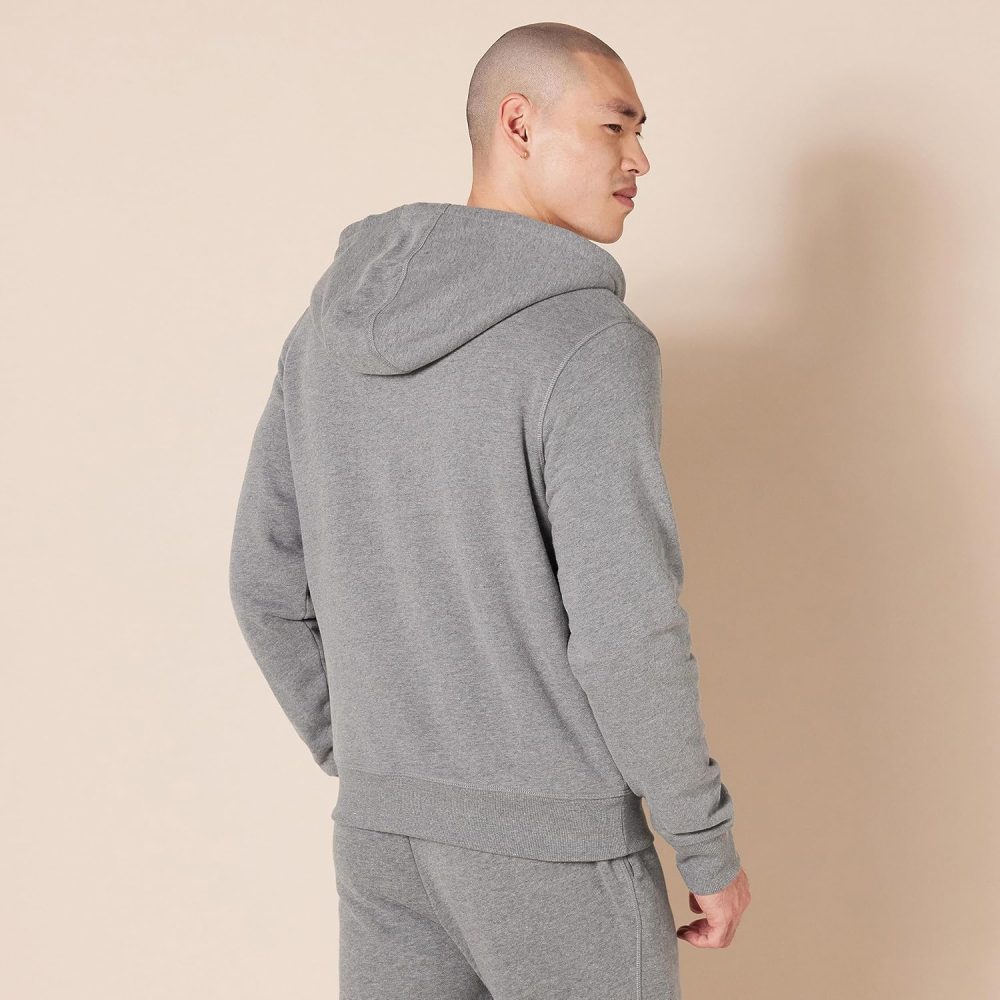 Hoodie For Men, Sherpa-Lined Full-Zip Fleece Sweatshirt - Image 2